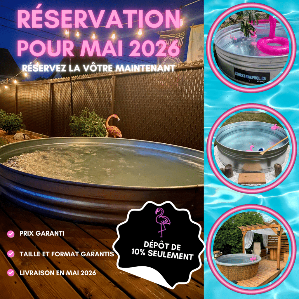Offre limitée – Seulement 50 places disponibles Stock Tank Pool
